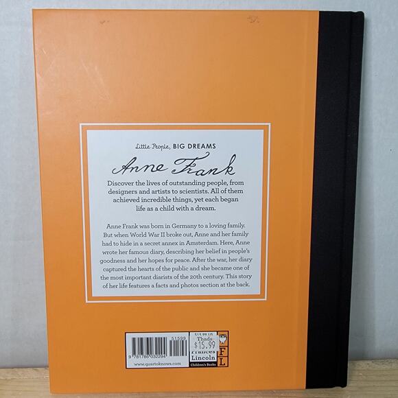 BOOK Little People, Big Dreams Anne Frank (hardback) - Picture 3 of 3